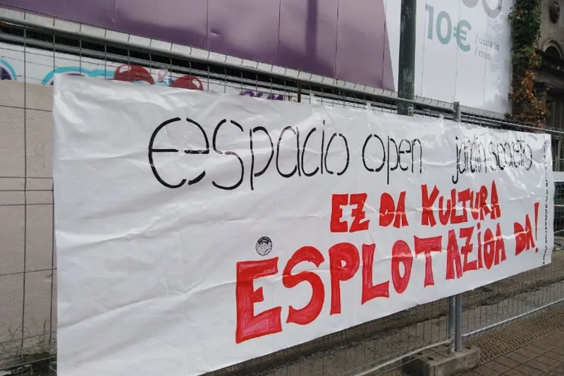 Bilboko Langile Autodefentsa Sareak boikoterako deia zabaldu du Jardin Secreto-Espacio Openen aurka