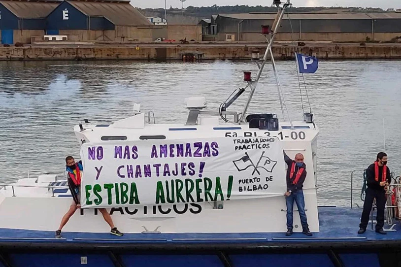 Bilboko Portuko grebalarien aurka jotzeko eskatu dio Jaurlaritzak Espainiako Gobernuari