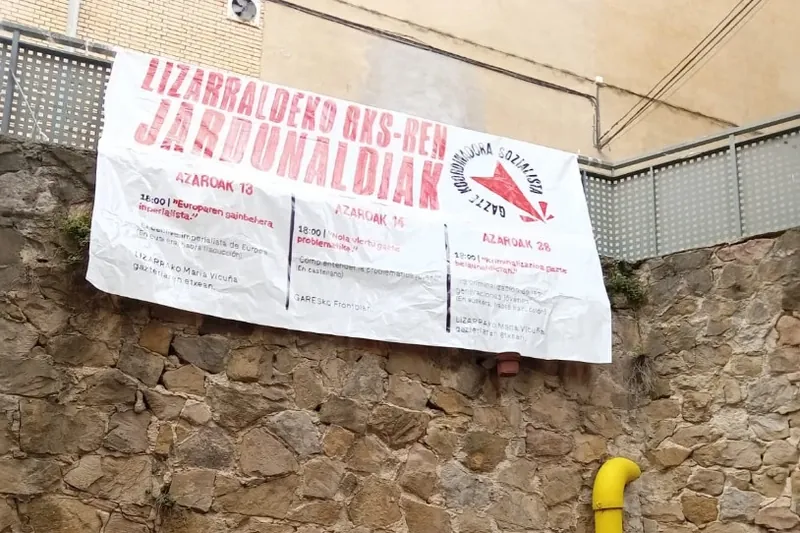 Jardunaldi politikoak antolatu ditu Lizarraldeko GKSk datozen asteetarako