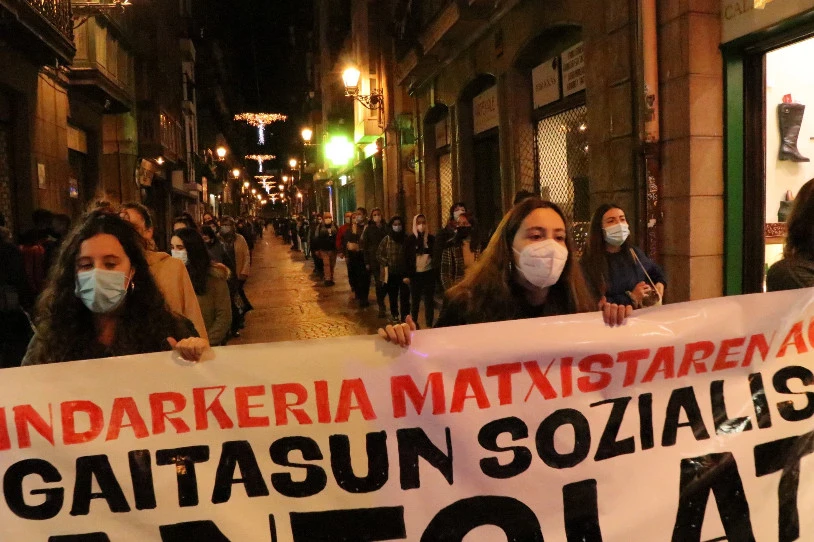 Milaka lagunek aldarrikatu dute "gaitasun sozialisten antolakuntza" indarkeria matxistaren aurka