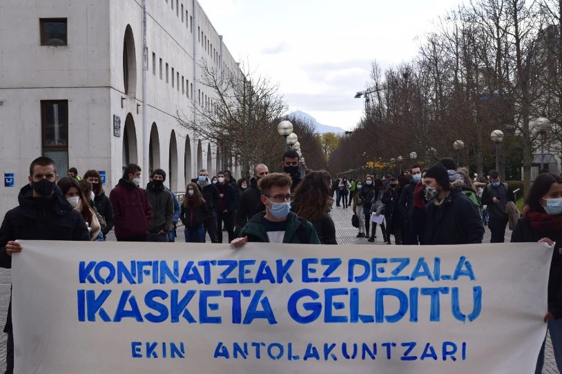 Konfinaturiko ikasleak beharrezko baliabiderik gabe daudela salatu du UIBk NUPen