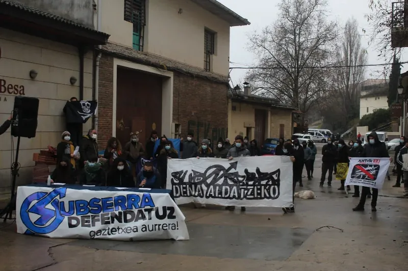 Subserra gaztetxea hustu zuten aurreko astean Eskuernagan