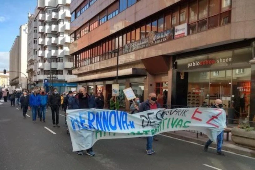 Berantevillako Aernnovako langileek greba egin dute gaur, kaleratzeen aurka