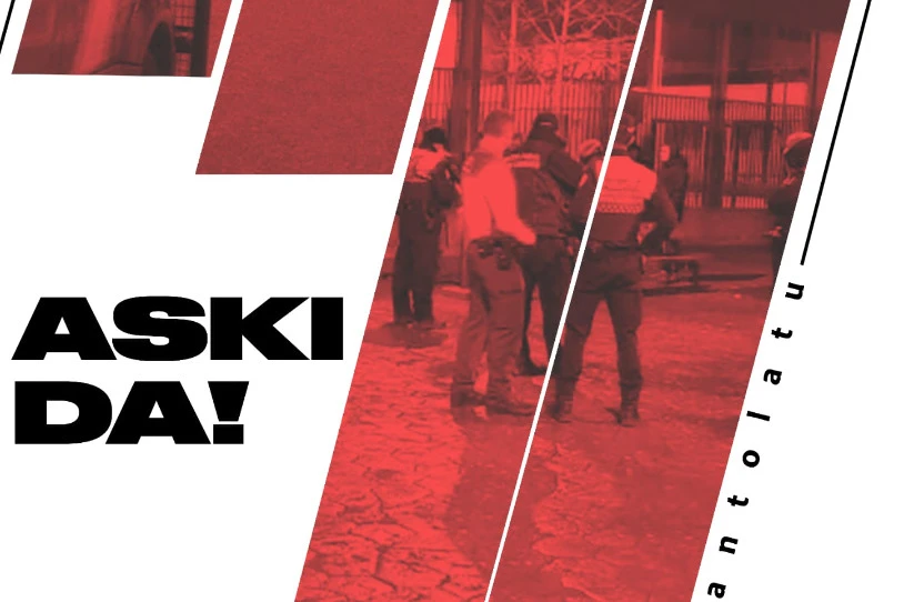 Polizia-indarrek Txantrean kargatu zuten aurreko larunbatean