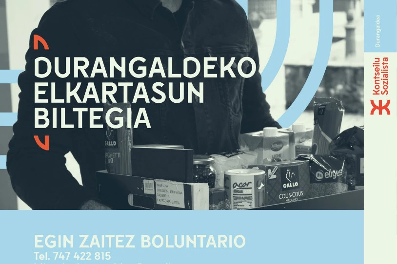 Durangaldeko Elkartasun Biltegia jarri du martxan Kontseilu Sozialista Durangaldeak