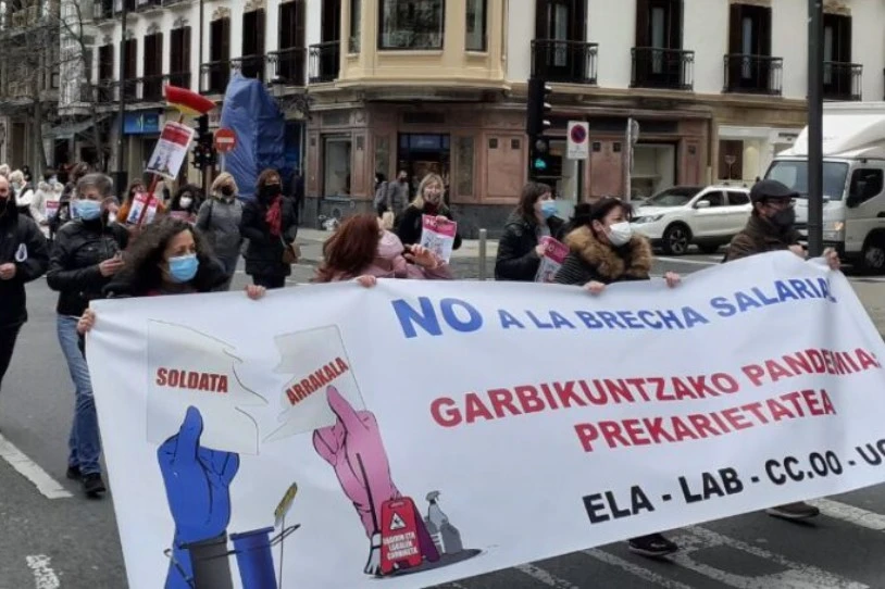 Gipuzkoako eraikinetako eta lokaletako garbitzaileek greba egingo dute martxoan