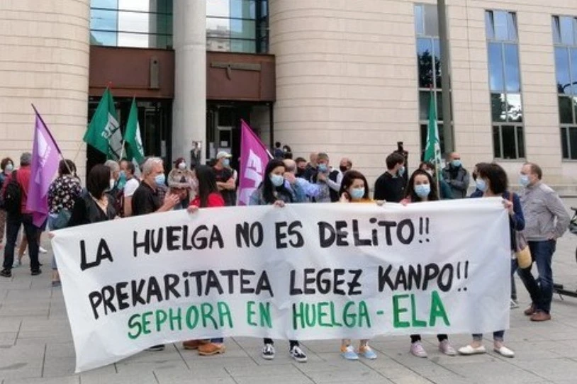 Sephorak bi langile kaleratu ditu jardun sindikalagatik
