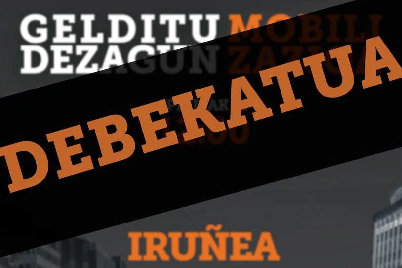 Debekatu egin dute Eurocopa Honi Ez plataformak Iruñean deitutako manifestazioa