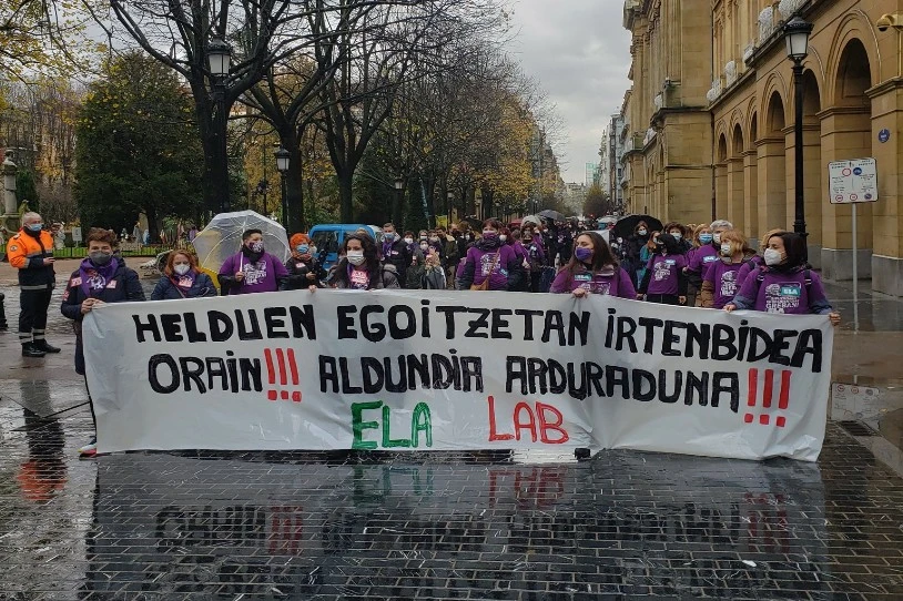 Gipuzkoako egoitzetako langileek bi egunez egingo dute greba berriz