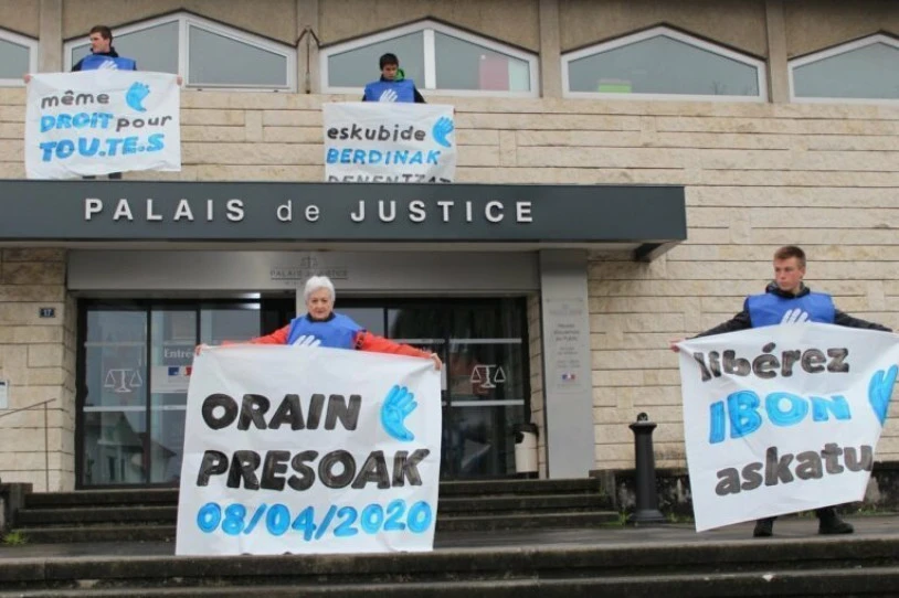 Parisera urrundu dute Ibon Fernandez Iradi preso politikoa, euroagindu bat dela-eta