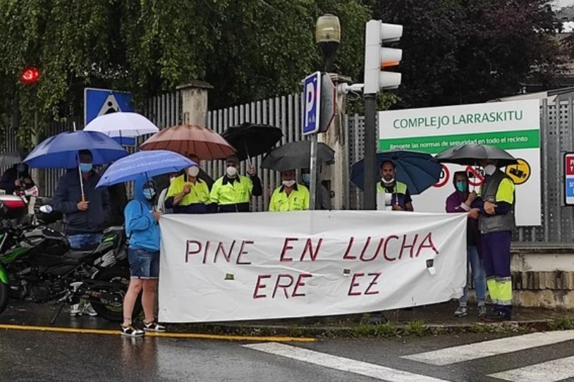 Zamudioko Pine Equipos Electricosen kaleratzeak geratzea lortu dute langileek