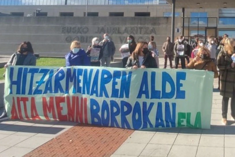 Aita Menni ospitaleko langileek hiru egun egin dituzte greban