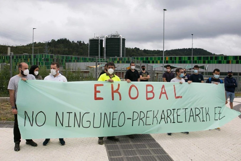 Zubietako erraustegiko langileen greba eskubidea, urratuta