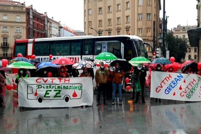 Transfusioen Euskal Zentroko langileek grebari ekin diote