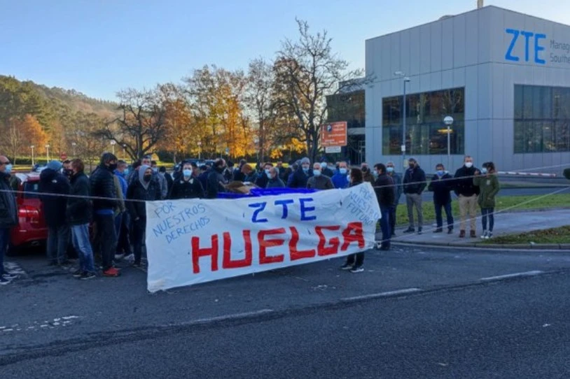 ZTE MMSS enpresako langileek astebeteko greba hasi dute