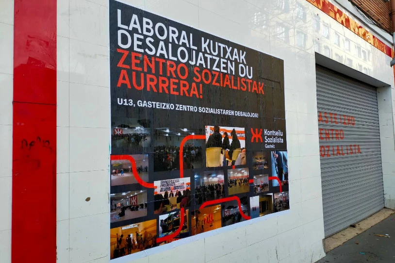 Gasteizko Zentro Sozialista bihar hustu nahi du Laboral Kutxak