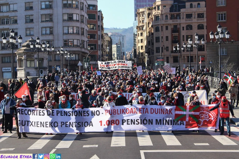 Pentsiodunek mobilizazio jendetsuak egin dituzte asteburuan, urte berriarekin neurri berriak indarrean sartu ostean