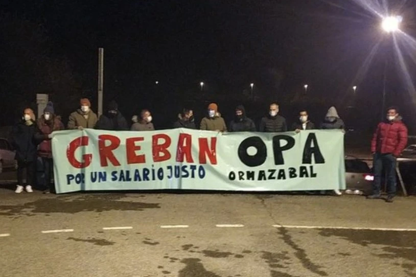 OPA enpresako langileek greba mugagabeari ekin diote Igorren