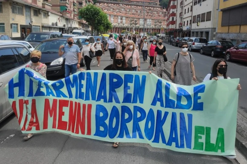 Grebari ekin diote berriz Aita Menniko langileek