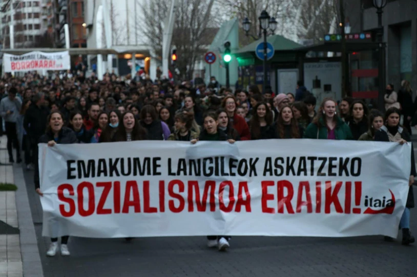 Itaiak mobilizazio ugari egin ditu Euskal Herrian Emakume Langilearen Nazioarteko Egunean
