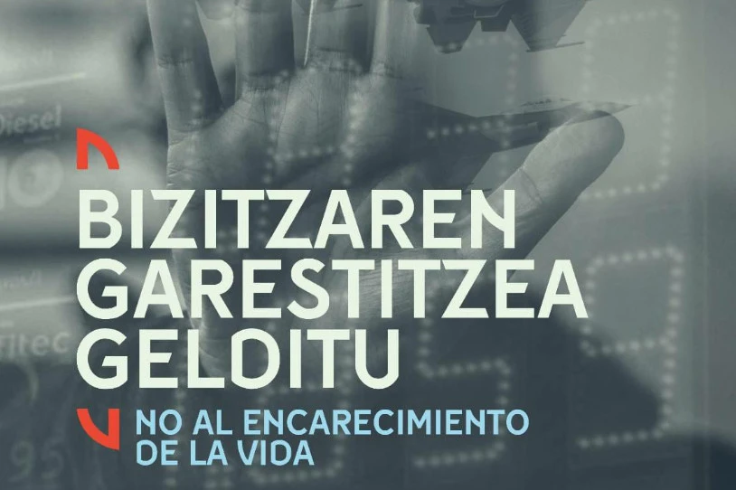 Bizitzaren garestitzearen aurka mobilizatzera deitu dute Bilboko, Donostiako, Gasteizko eta Iruñeko Kontseilu Sozialistek