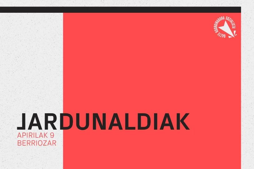 Jardunaldi nazional bat antolatu du GKSk apirilaren 9rako