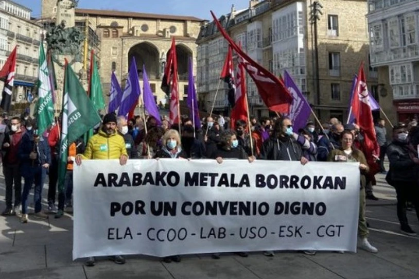 Arabako metalgintza sektoreko langileek greba egingo dute