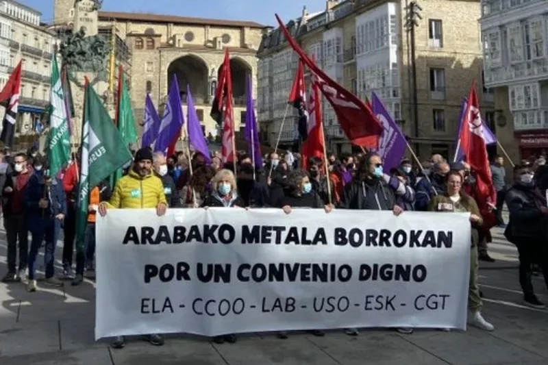 Arabako metalgintza sektoreko langileek greba egingo dute