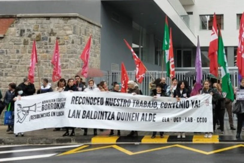 Nafarroako egoitzetako langileek borrokan darraite