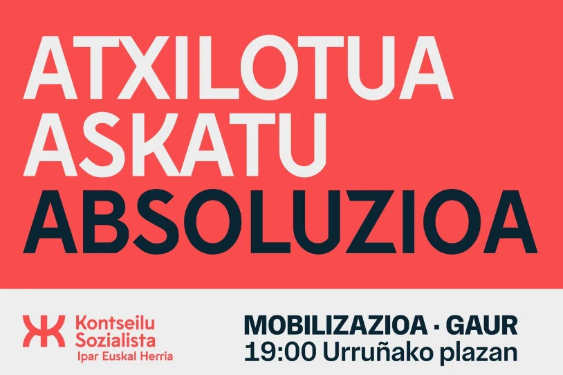 Protestara deitu du gaurko Ipar Euskal Herriko Kontseilu Sozialistak, kide baten espetxeratzea salatzeko