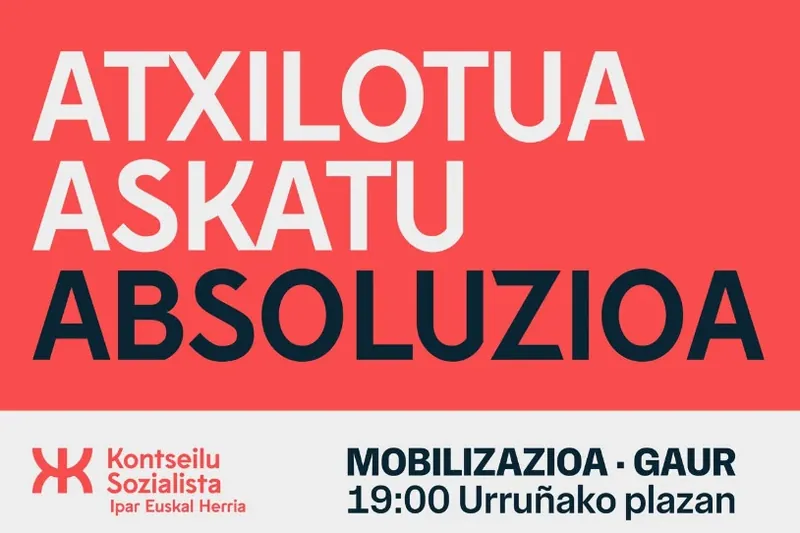 Protestara deitu du gaurko Ipar Euskal Herriko Kontseilu Sozialistak, kide baten espetxeratzea salatzeko