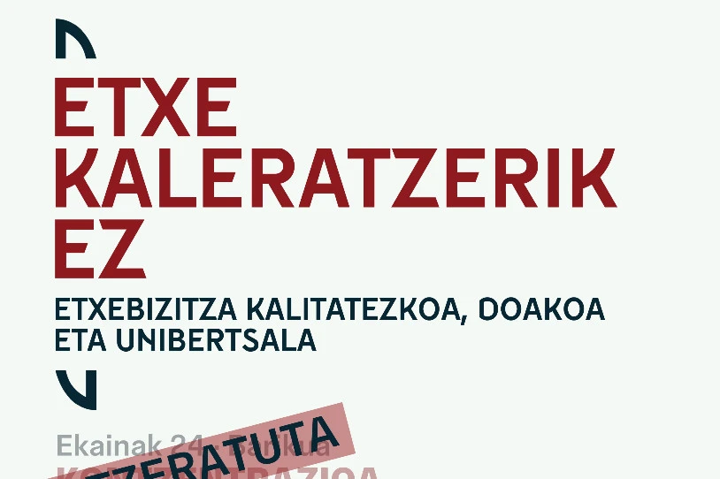 Lekeition biharko finkatuta zegoen etxe kaleratzea atzeratzea lortu dute