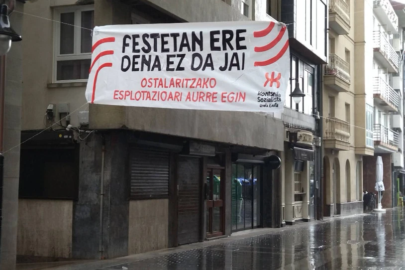 'Ostalaritzako esplotazioari aurre egin' kanpainarekin jarraitzen du Urola Kostako Kontseilu Sozialistak