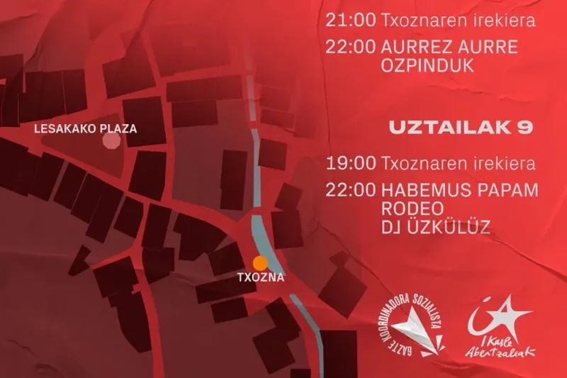 Lesakako San Fermin jaietarako egitaraua prestatu dute Mugimendu Sozialistaren txosnan