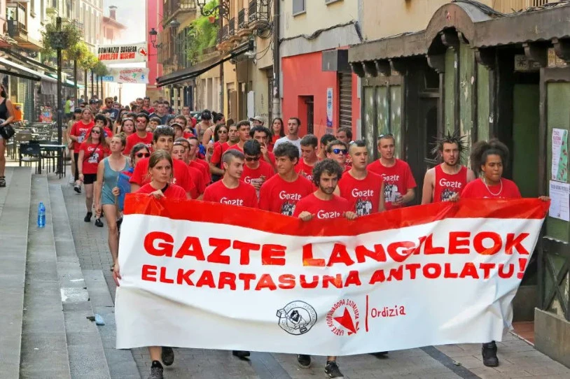 Gazte langileek elkartasuna antolatzeko deia, Ordizian