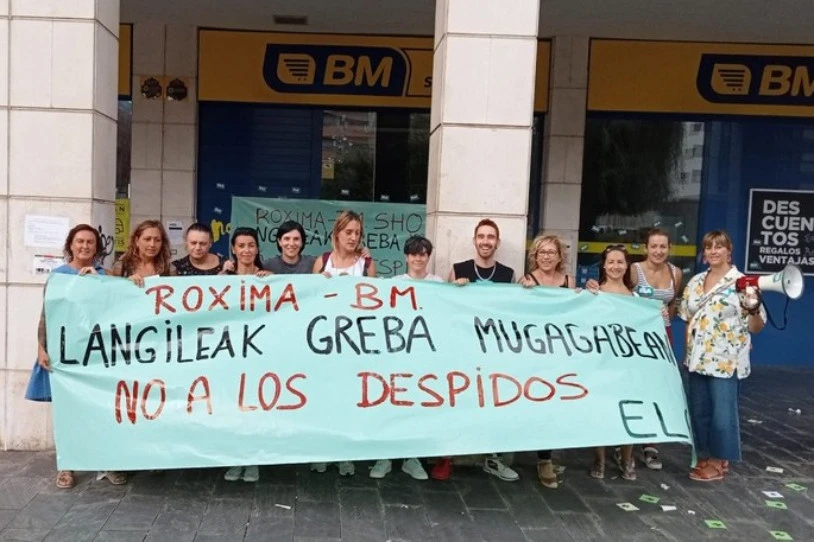 Grebari ekin diote Barakaldoko BMko langileek