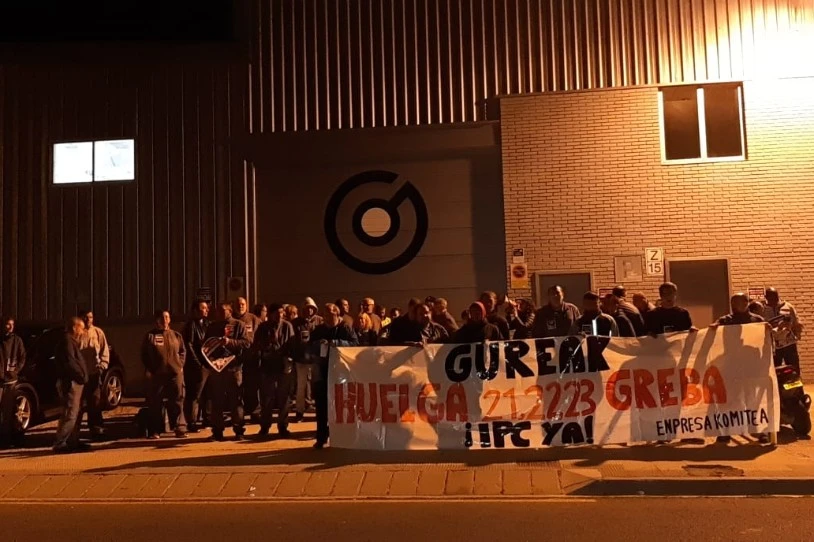 Grebari ekin diote Nafarroako Gureakeko langileek