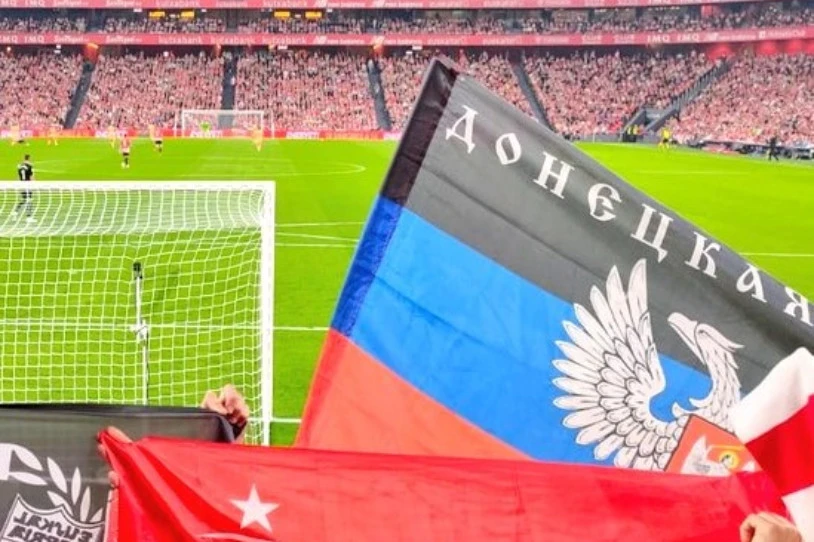 Donetskeko bandera eramateagatik, pertsona bat kanporatu zuten larunbatean San Mamesetik
