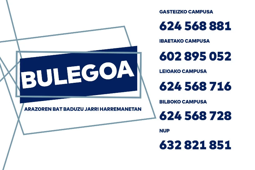 Bulegoa martxan du UIBk Hego Euskal Herriko hainbat campusetan