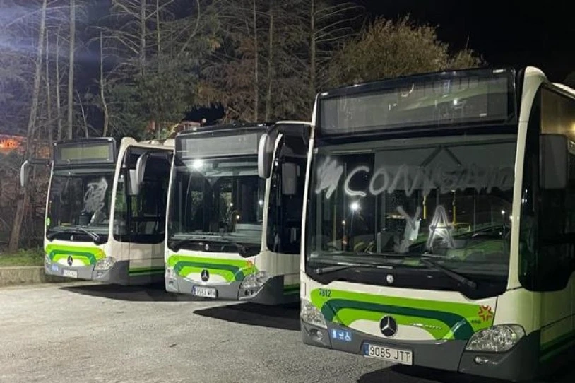 EMBko langileek hainbat autobus sabotatu zituzten laugarren greba egunean