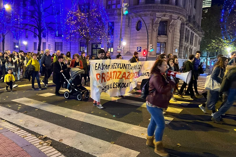 Hezkuntza legearen kontra, grebara jo dute berriz hezkuntza publikoko langileek