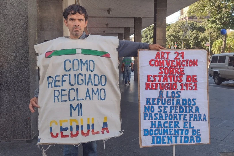 Venezuelan zedula eskatzen jarraitzen du Asier Guridi iheslari politikoak
