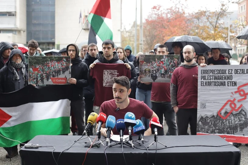 "Errepresioak ez dezala Palestinarekiko elkartasuna eten"