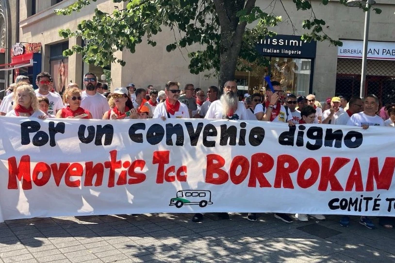 Borrokari eusten diote villavesetako langileek, UGTren trabak gorabehera