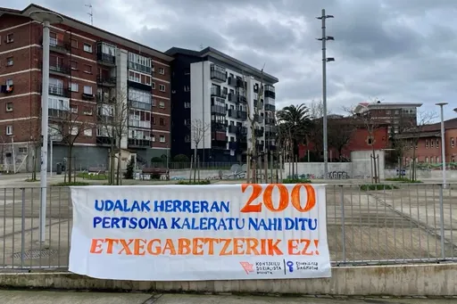 Herreran, 200 pertsona baino gehiago etxegabetu nahi ditu Donostiako Udalak