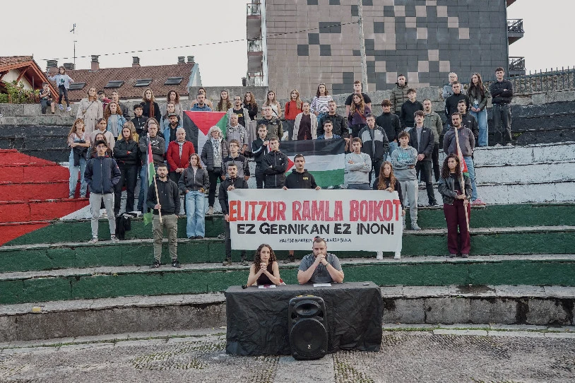 Elitzur Ramla saskibaloi-taldeari boikot egitera deitu du Palestinarekin Elkartasunak