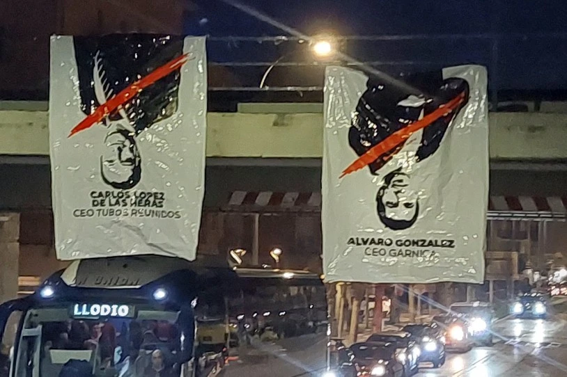 Hirugarren greba-eguna eta bilera Amurrioko Tubos Reunidosen