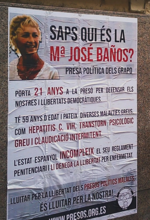 Maria Jose Baños preso politikoa kartzelatik ateratzea blokeatu du Auzitegi Nazionalak