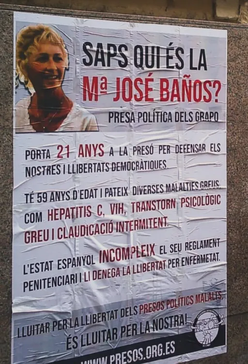 Maria Jose Baños preso politikoa kartzelatik ateratzea blokeatu du Auzitegi Nazionalak