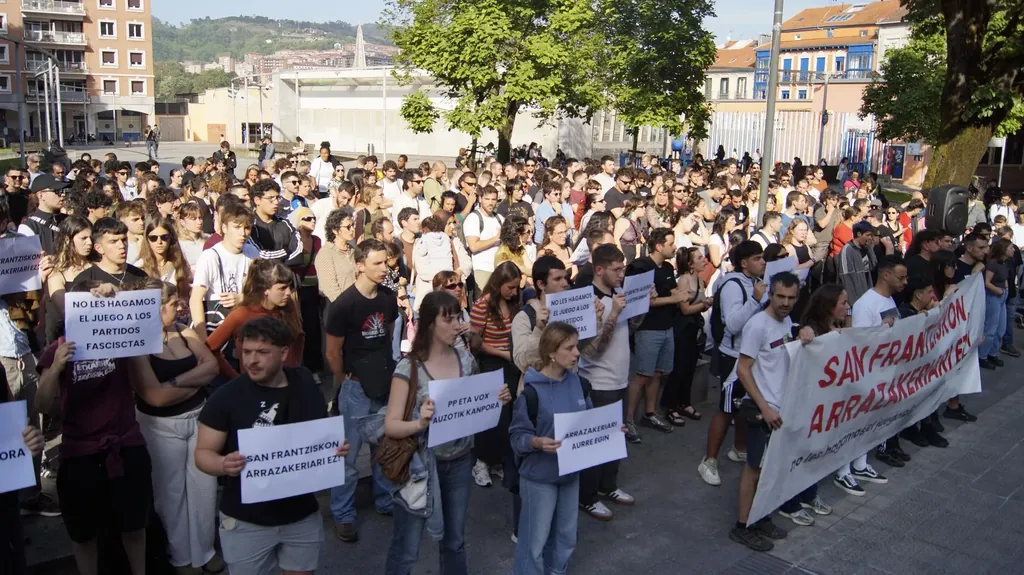 San Frantziskon zabaltzen ari diren mezu arrazistei ezetz esan diete mobilizazio baten bidez